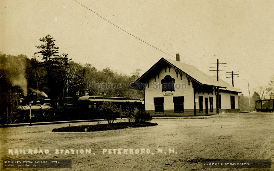 Postcard: Railroad Station, Peterboro, N.H.